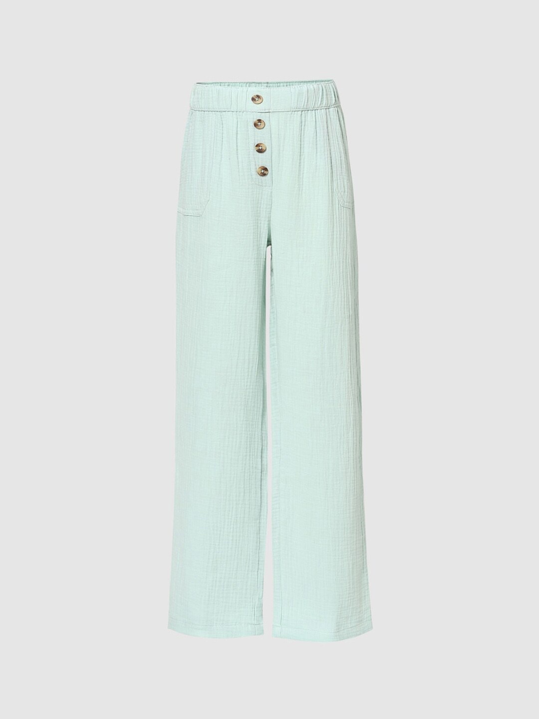 

KIDS ONLY Girls Green High-Rise Trousers