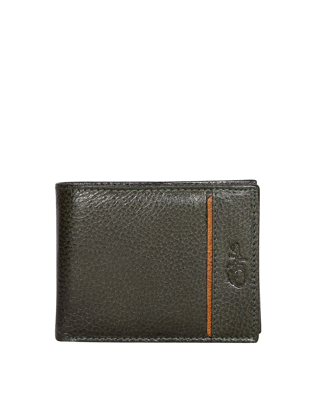 

Style SHOES Unisex Green & Tan Leather Two Fold RFID Wallet