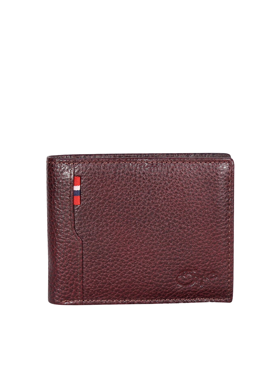 

Style SHOES Unisex Maroon Leather Two Fold RFID Wallet