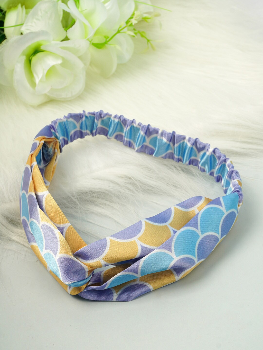 

Ferosh Women Purple & Yellow Hairband