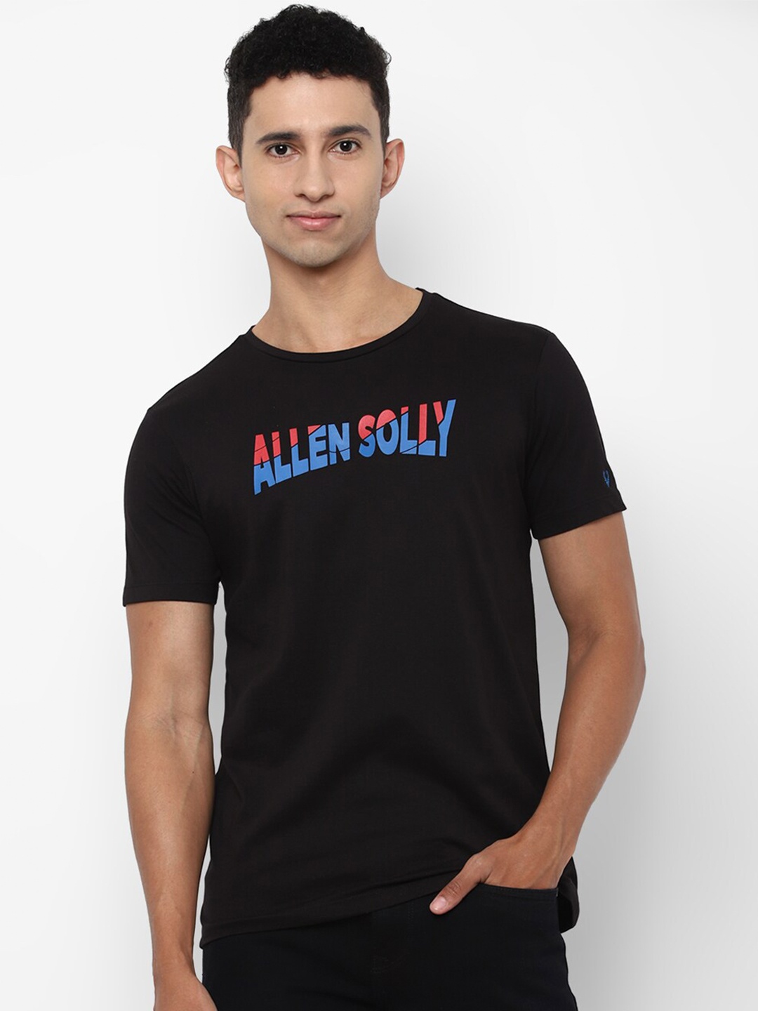 

Allen Solly Sport Men Black Typography Printed T-shirt