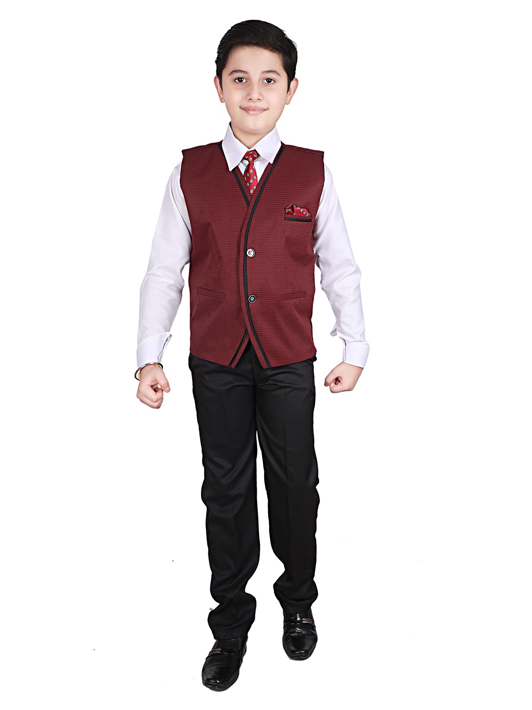 

Pro-Ethic STYLE DEVELOPER Boys 3 Piece Suit Set, Maroon