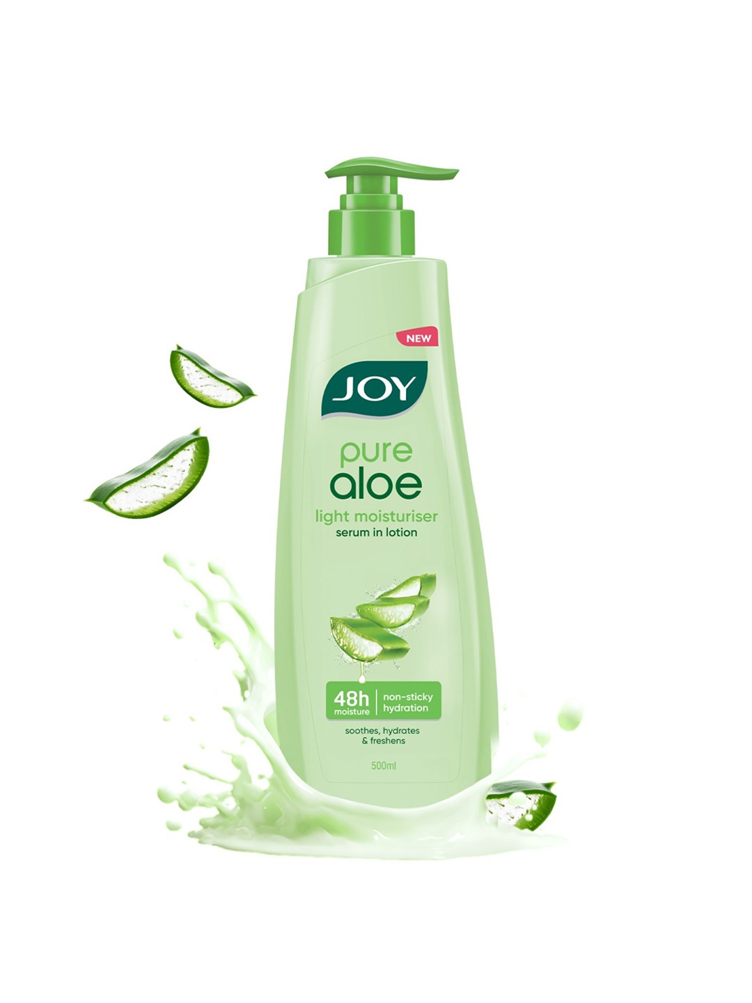 

JOY Pure Aloe Lightweight Body Lotion With Anti Oxidants & Vitamin C - 500ml, Green