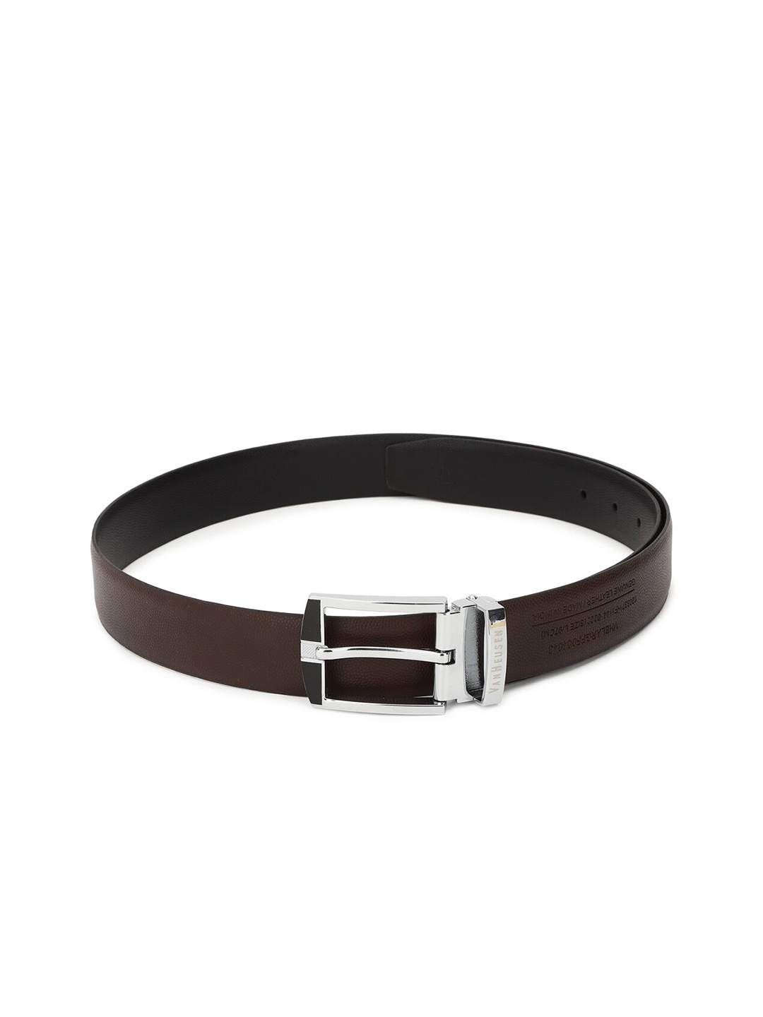 

Van Heusen Men Black Reversible Leather Belt