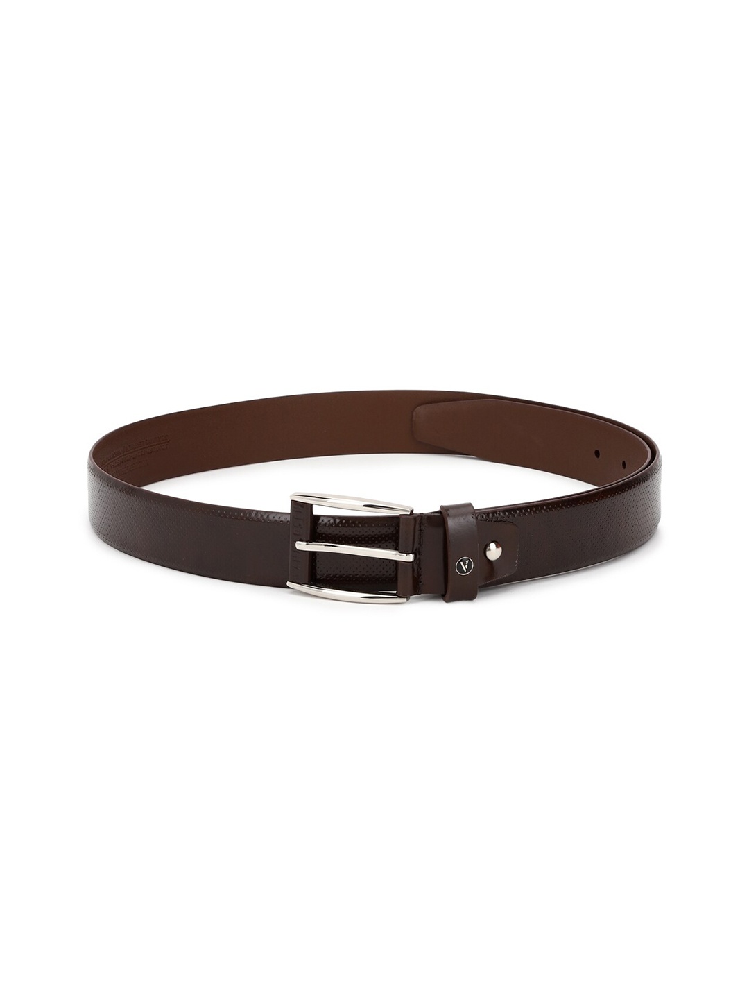 

Van Heusen Men Brown Textured Leather Belt