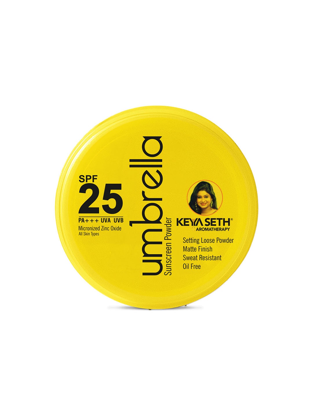 

KEYA SETH Umbrella Sunscreen Powder with SPF 25 for All Skin Types - 50 g, Yellow