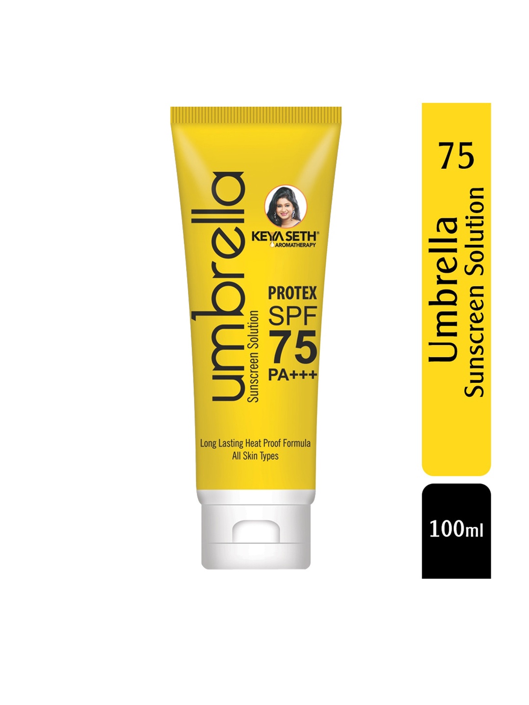 

KEYA SETH Umbrella Protex SPF 75 Sunscreen Solution - 100 ml, Yellow