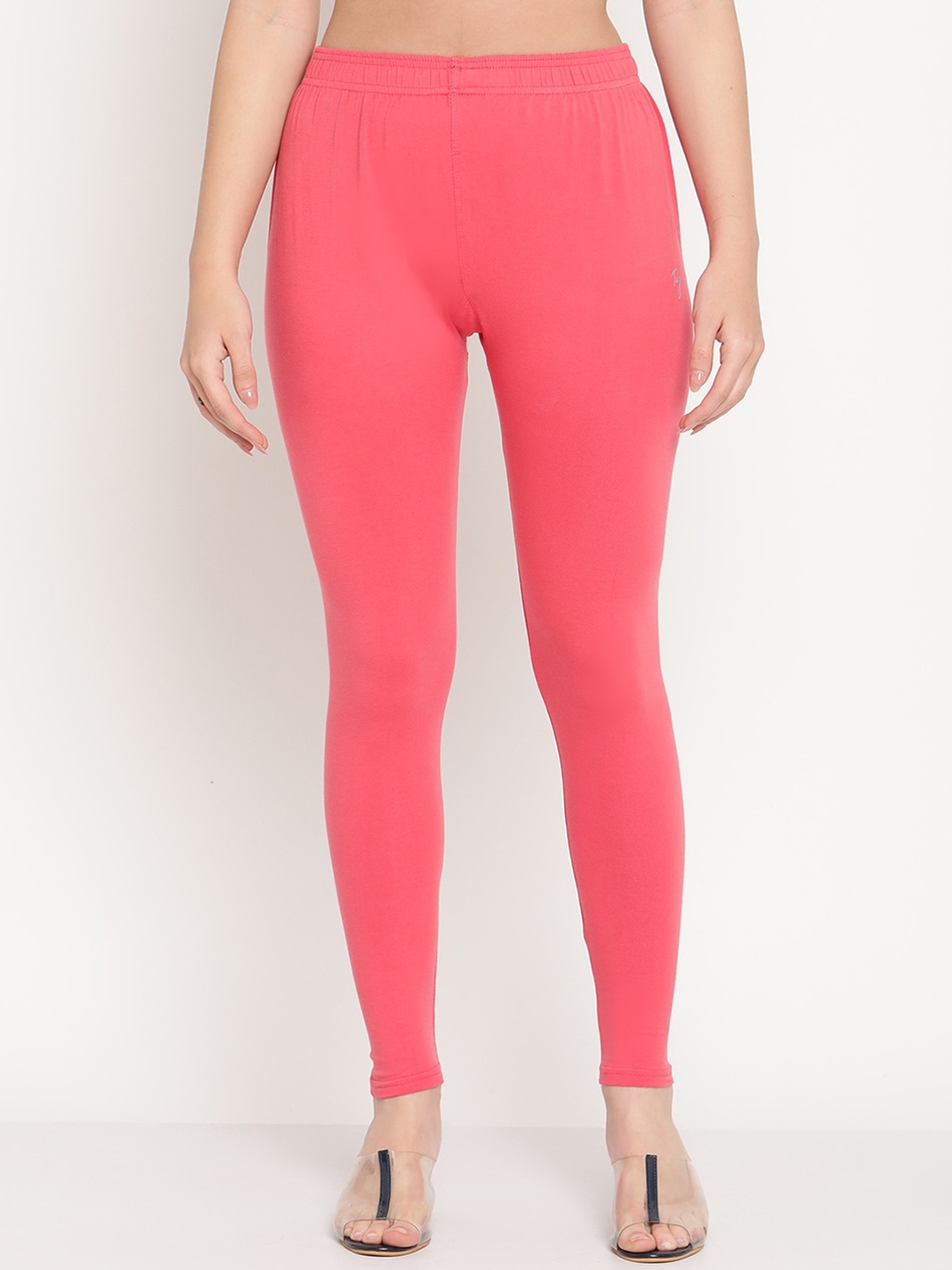 

TAG 7 Women Pink Ankle-Length Leggings