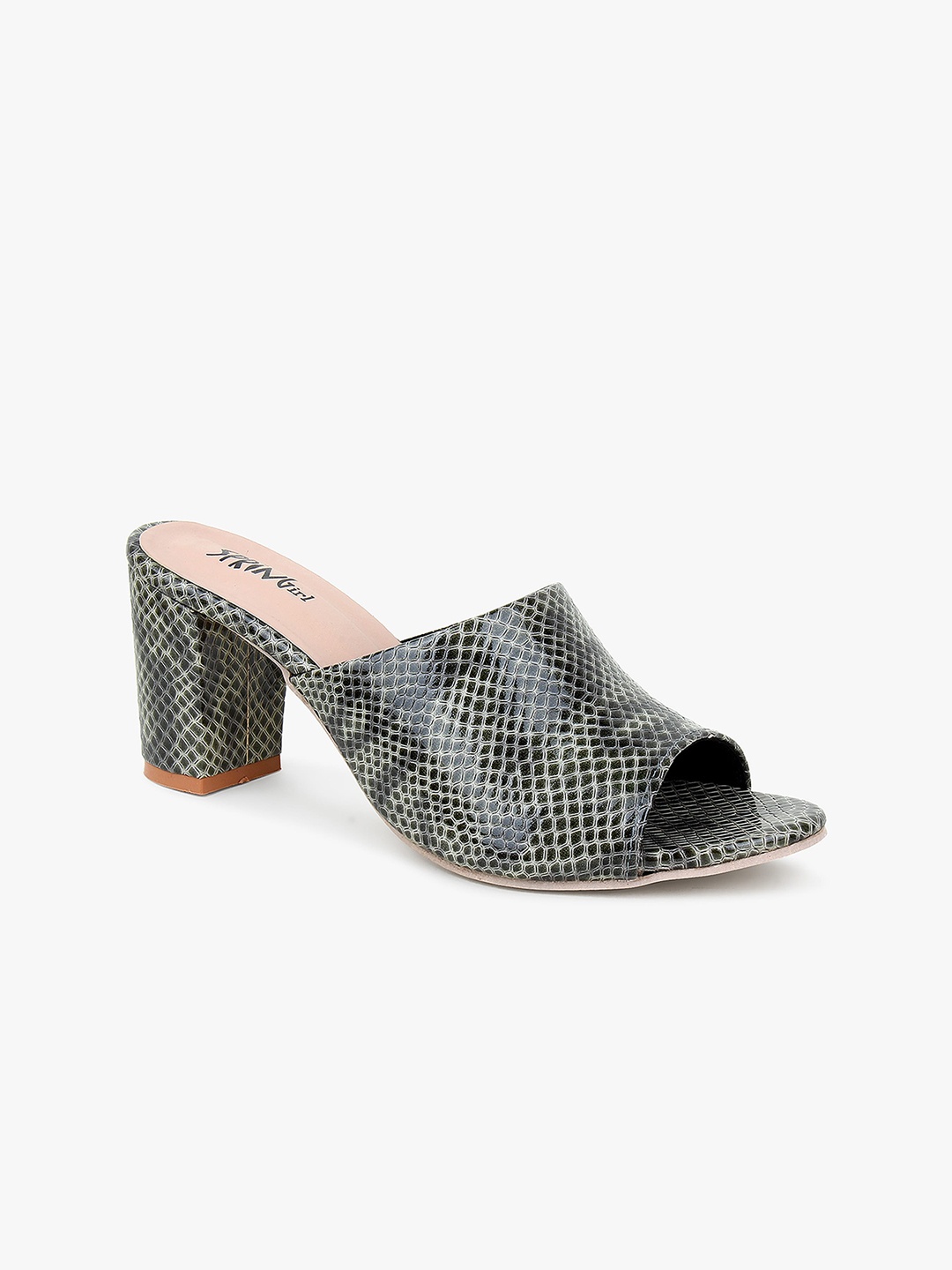 

Glitzy Galz Black Block Sandals
