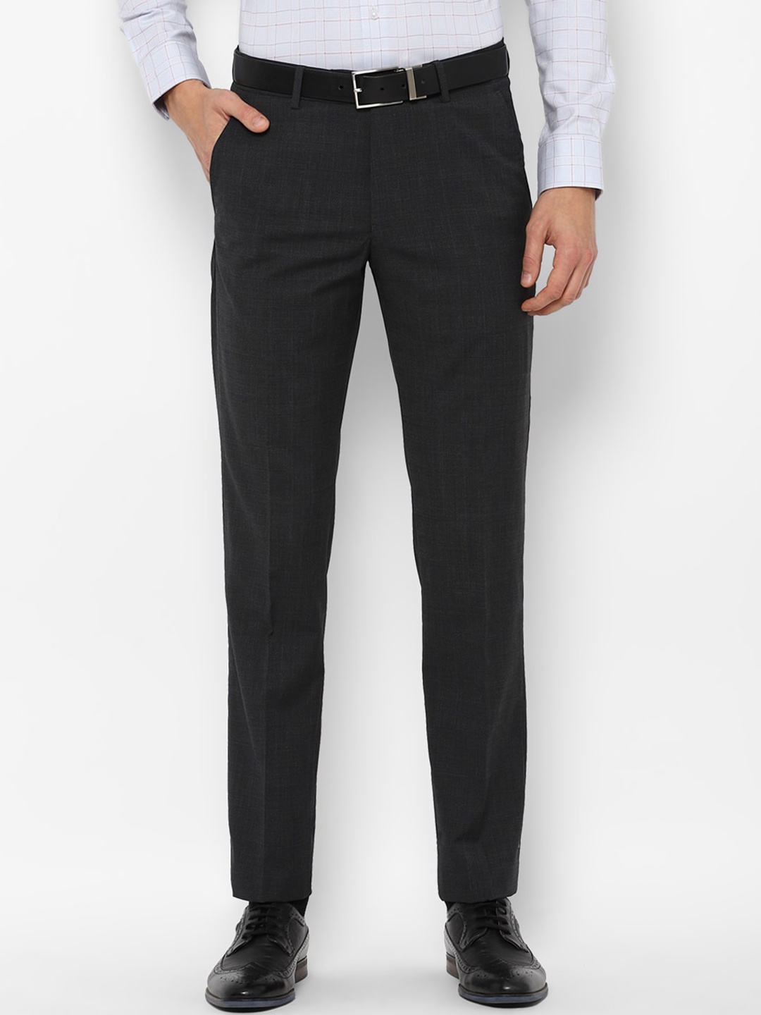 

Louis Philippe Men Black Slim Fit Trousers