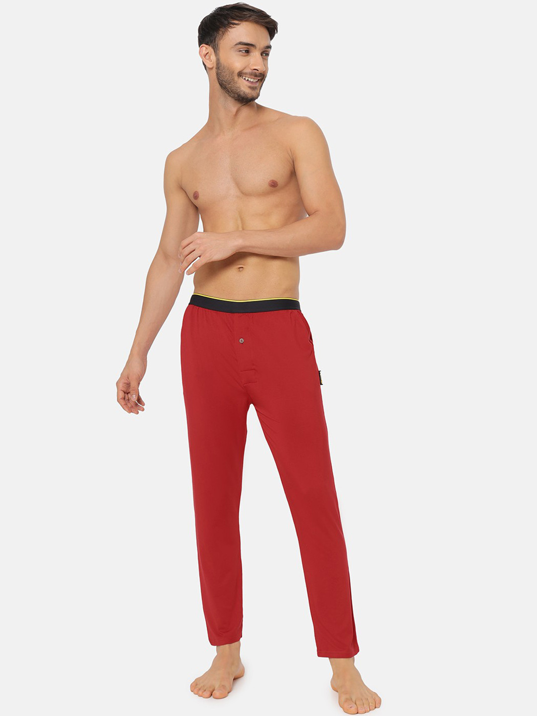 

Bummer Men Straight Micro Modal Ski Patrol Lounge Pants, Red