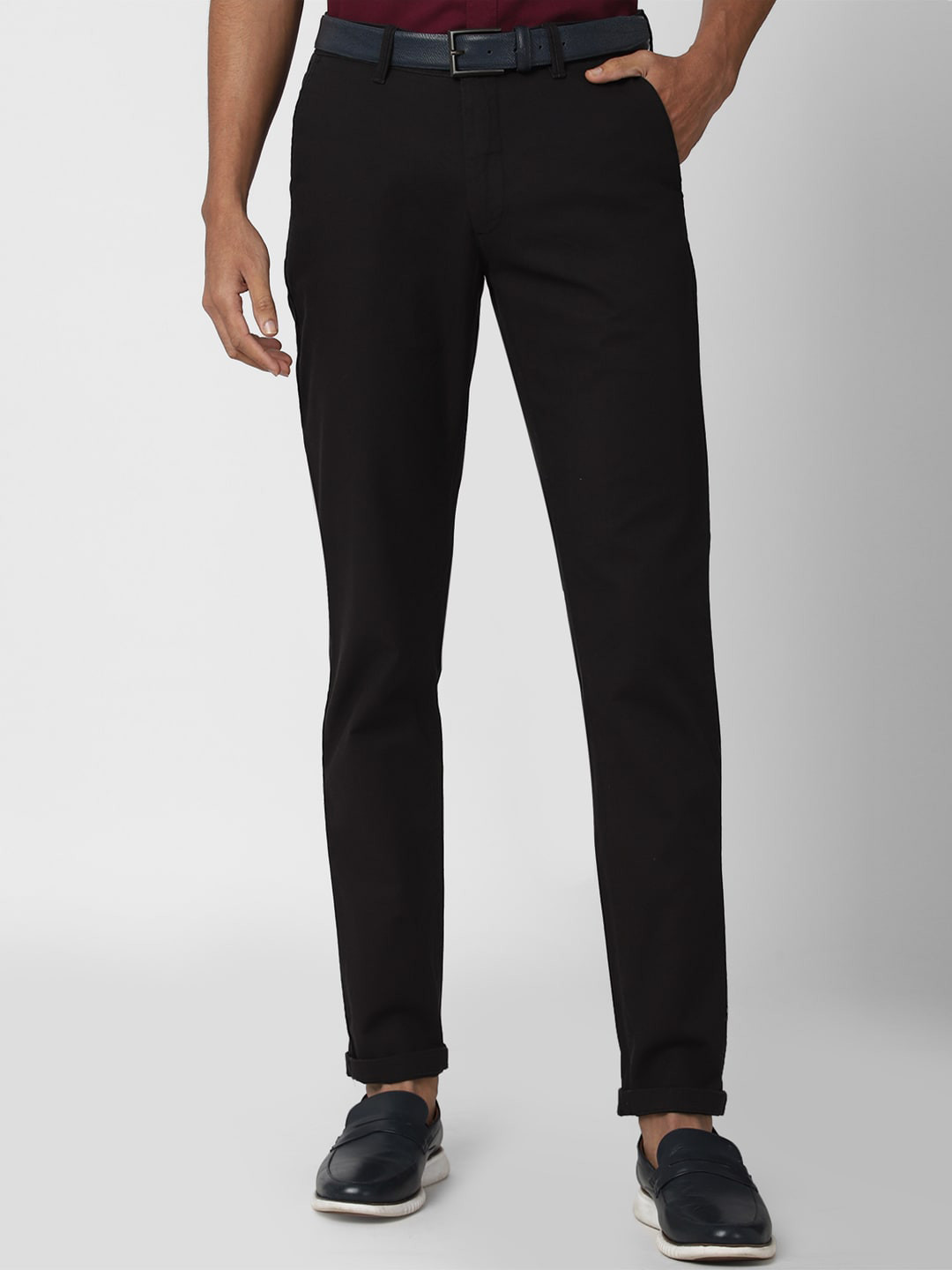 

Van Heusen Sport Men Black Slim Fit Trousers