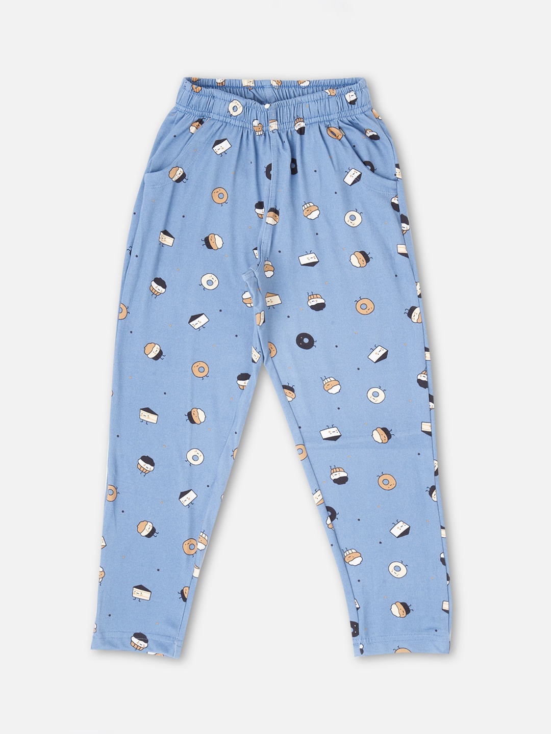 

Sweet Dreams Girls Blue Printed Lounge Pants