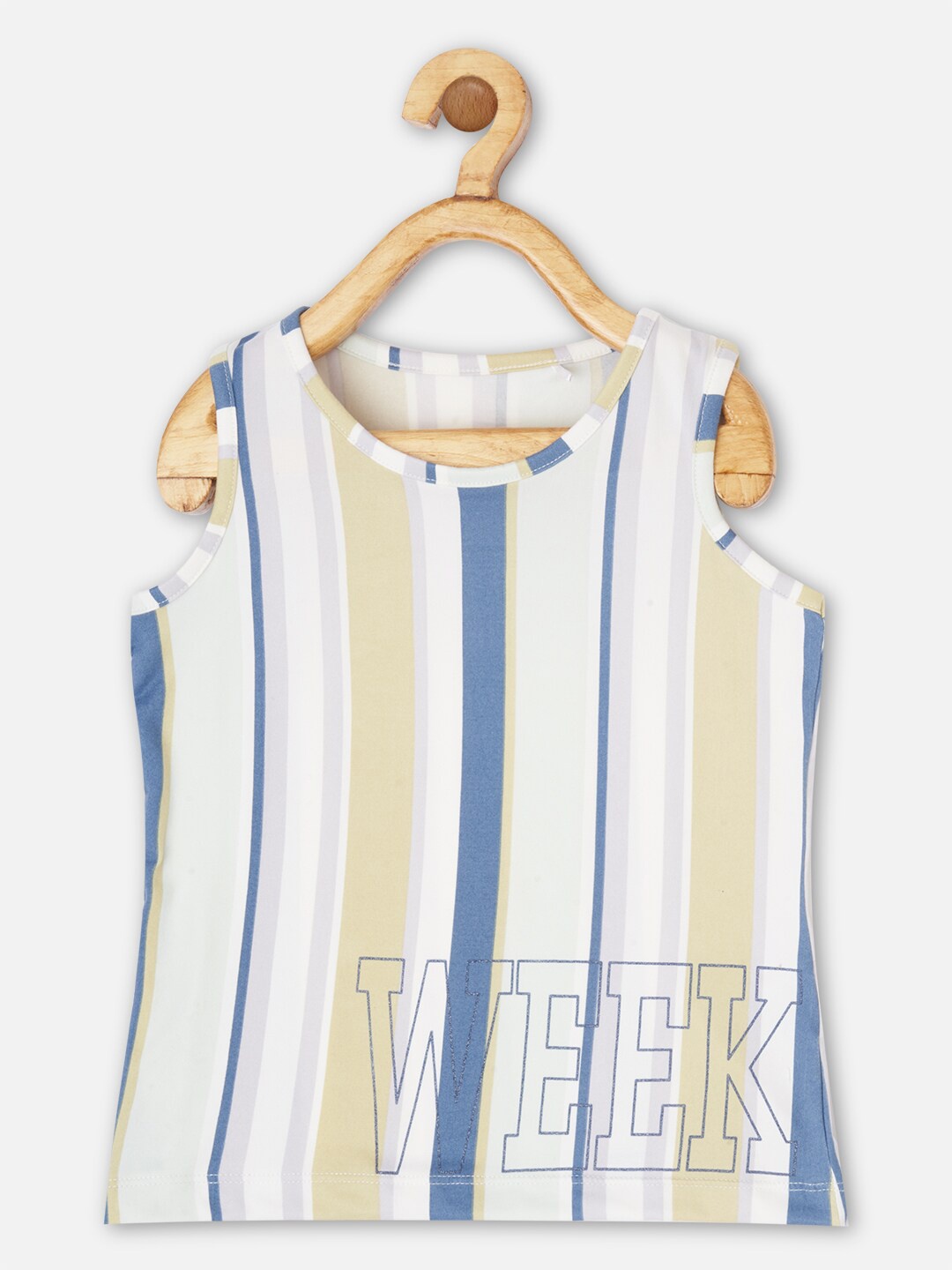 

Sweet Dreams Girls Blue & White Striped T-shirt
