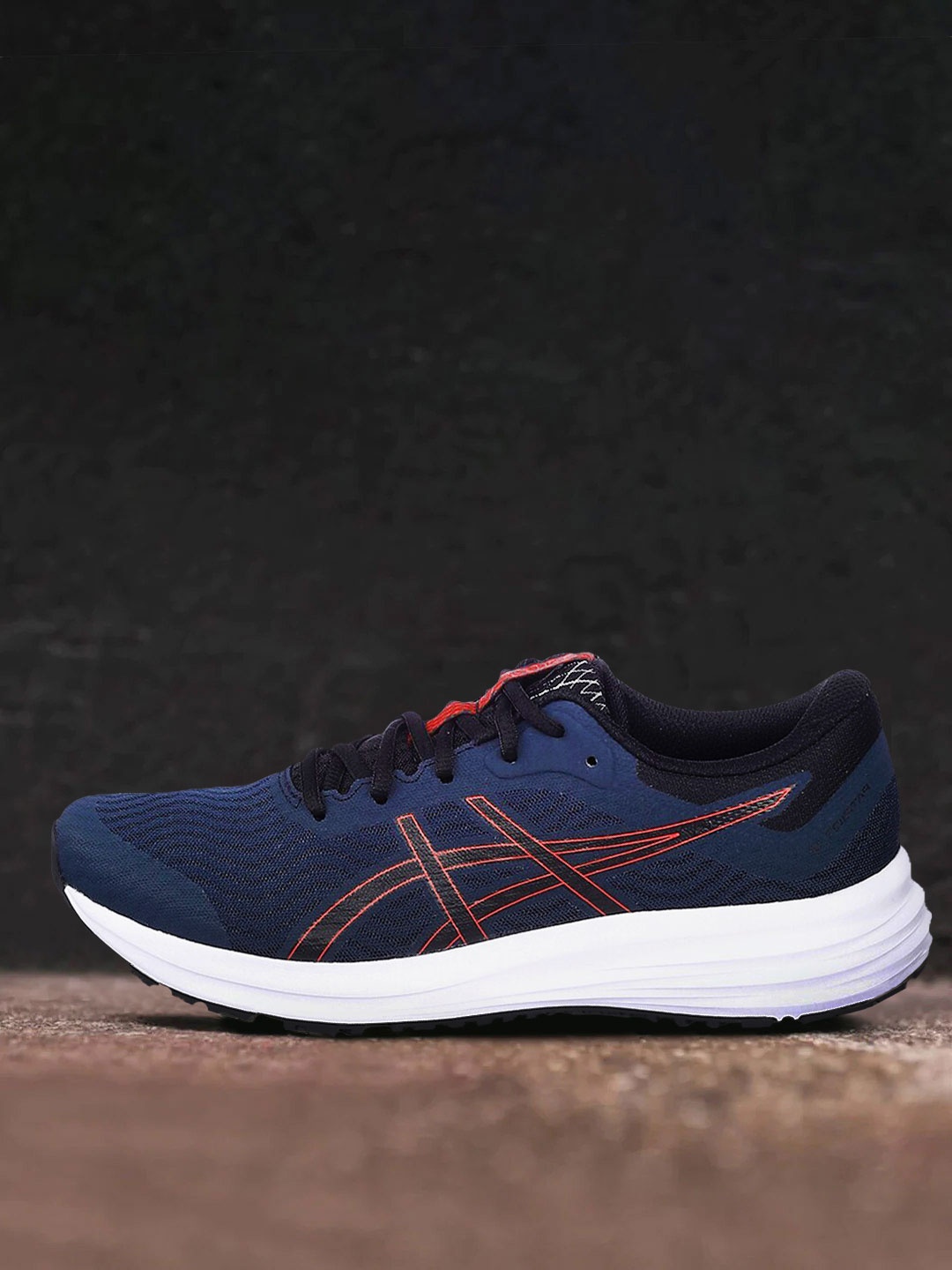 

ASICS Men Navy Blue Patriot 12 Running Non-Marking Shoes