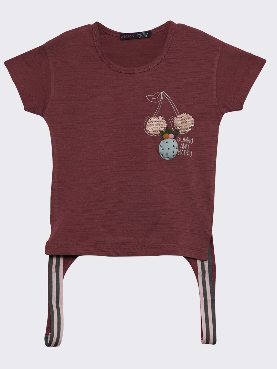 

Ziama Pink Print Top