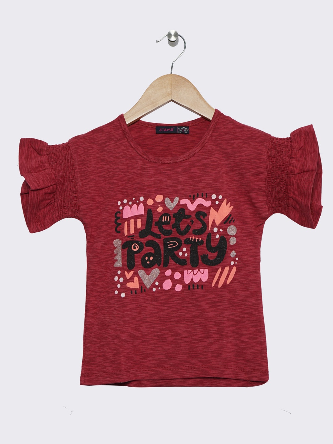 

Ziama Rust Print Top