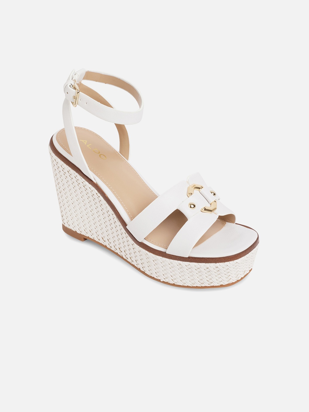 

ALDO White Wedge Heels