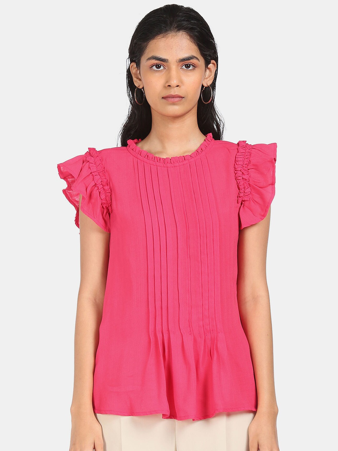 

SHFFL Pink Ruffles Top