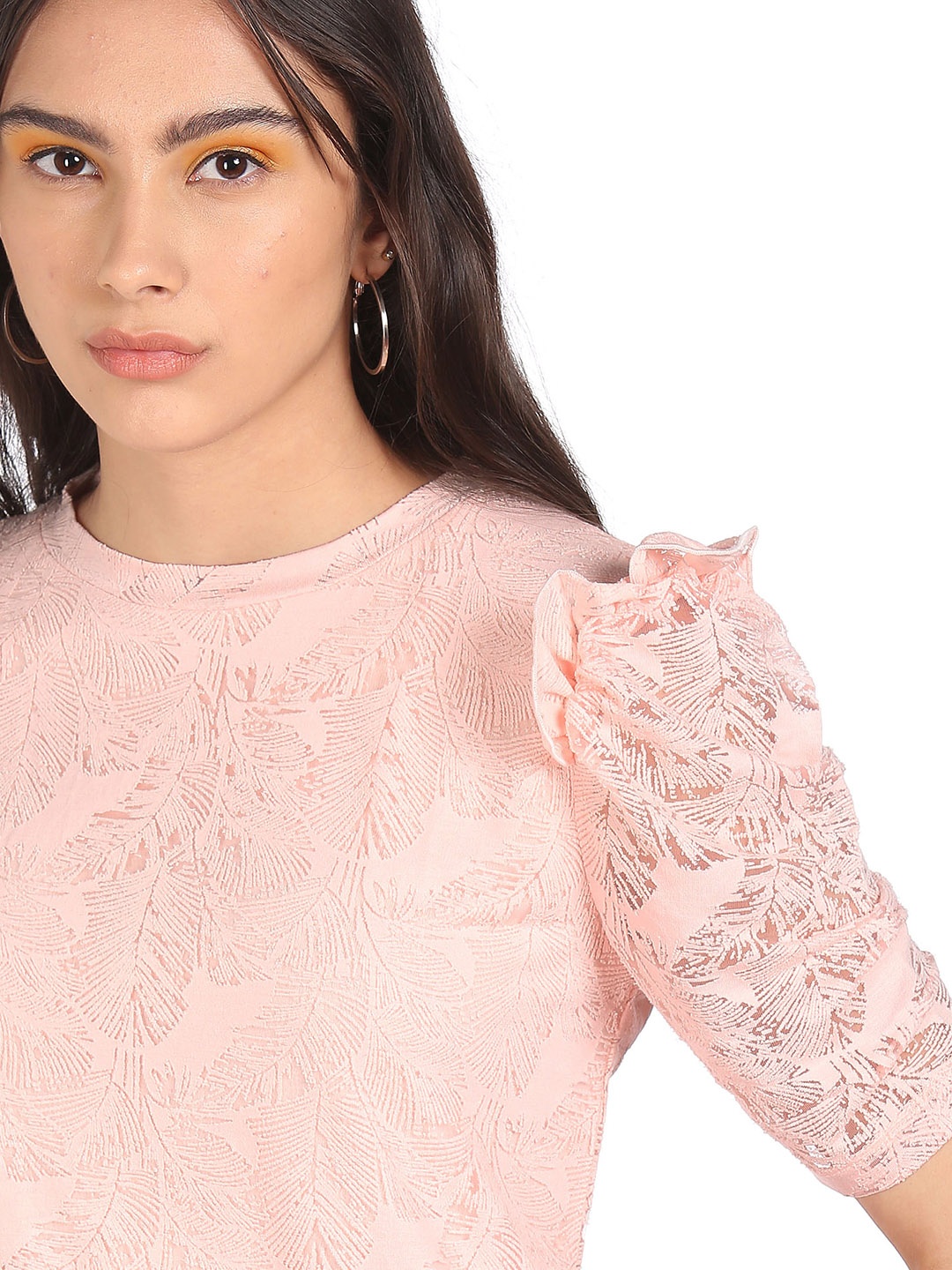 

Sugr Pink Patterned Knit Top