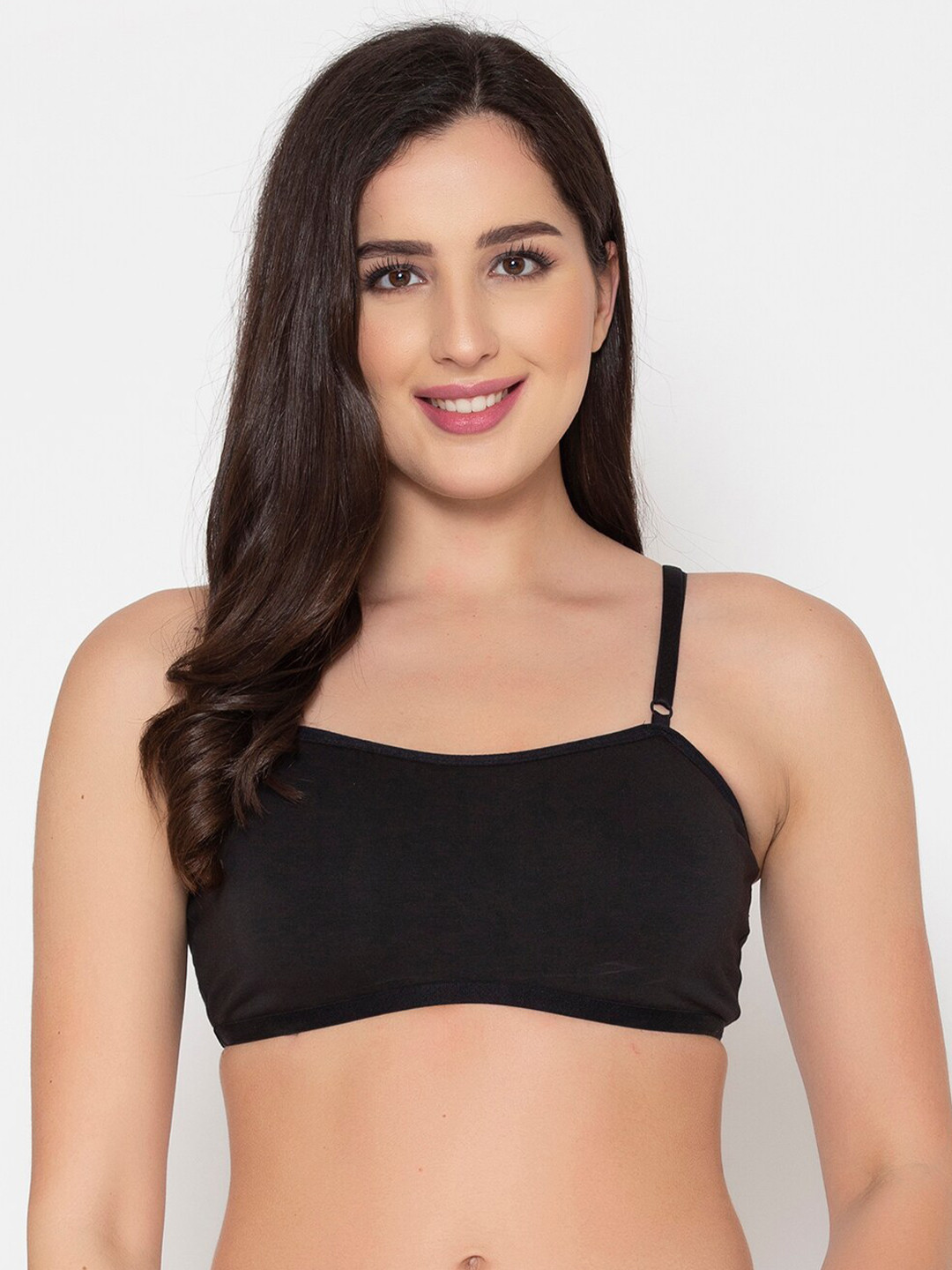 

Clovia Black Lightly Padded & Non Wired Solid Bra