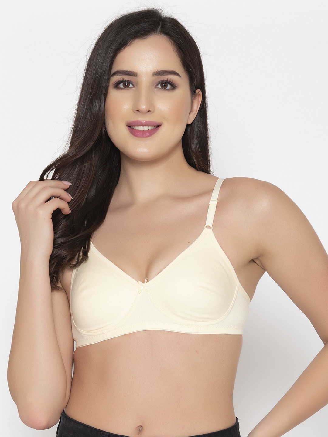 

Clovia Non-Padded Non-Wired Full Cup Bra, Beige