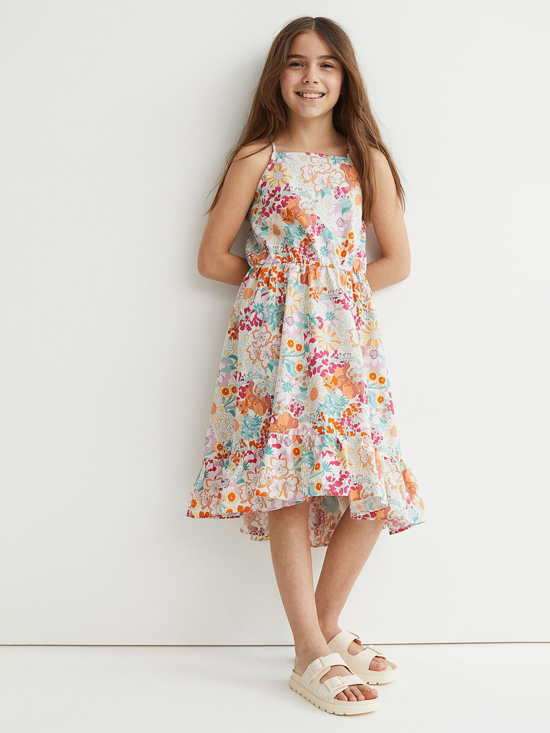 

H&M Girls Multicoloured Chiffon Dress, Multi