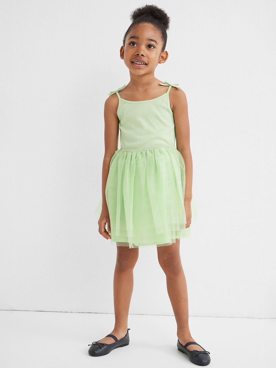 

H&M Green Tulle-Skirt Dress