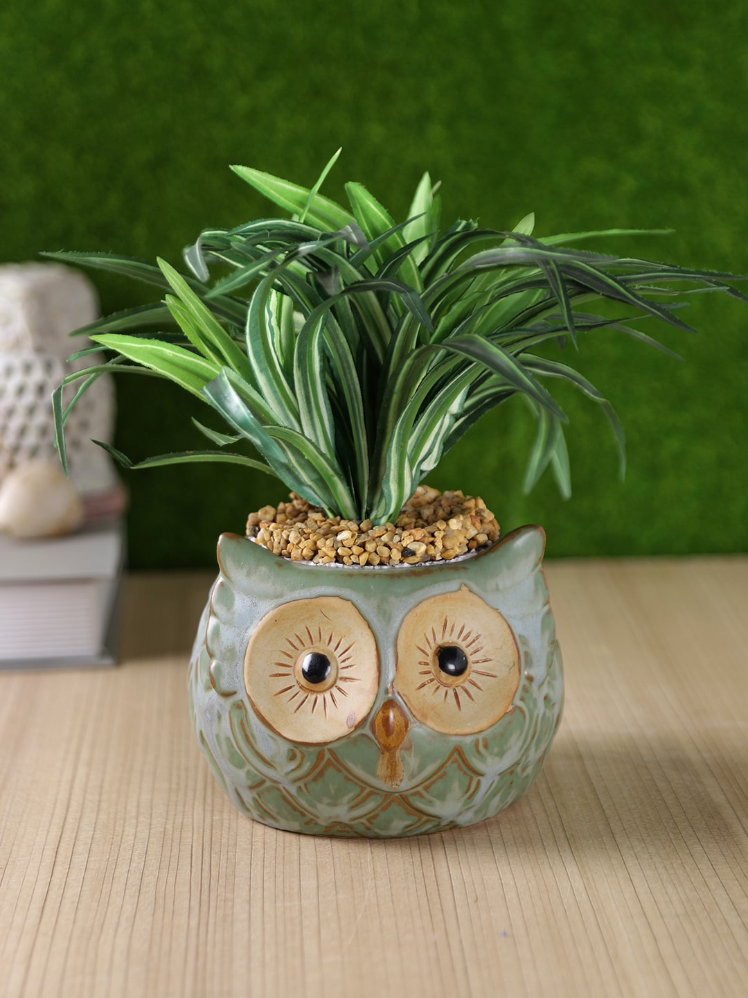 

TAYHAA Green Ceramic Flower Vase
