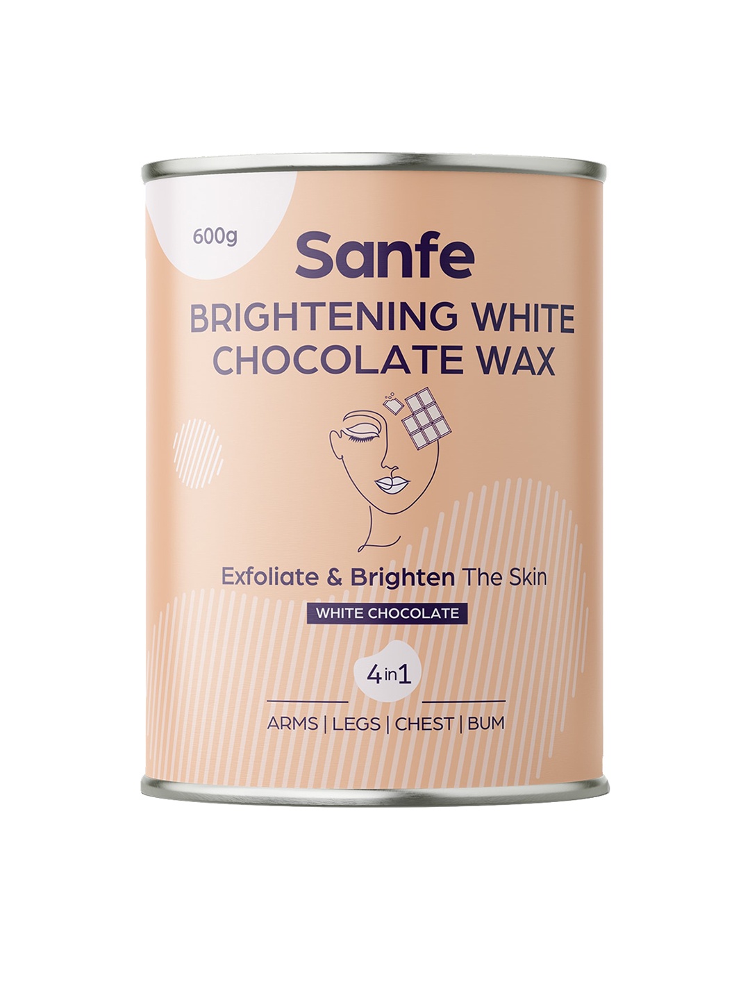 

Sanfe Brightening White Chocolate Wax for Smooth & Irritation-Free Skin - 600g