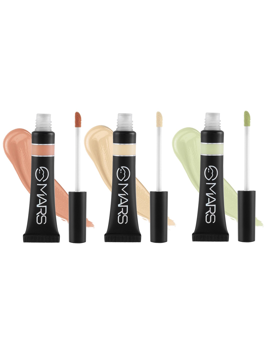 

MARS Set of 3 Seal The Deal Spotless Liquid Concealers - Green, Yellow & Orange