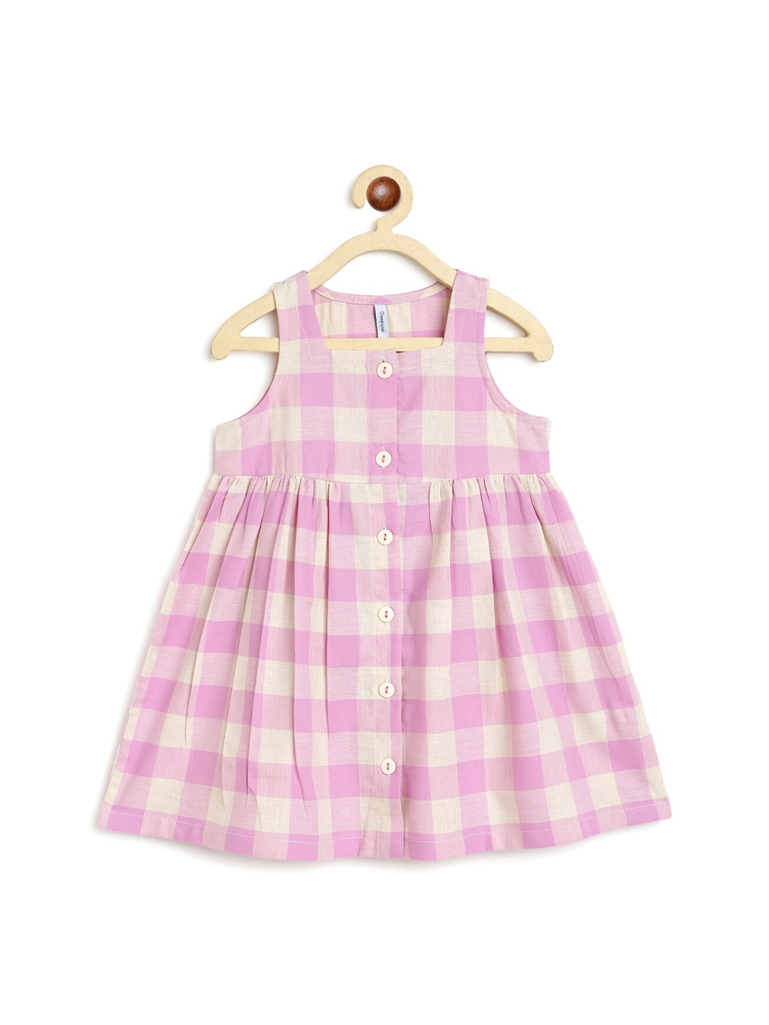 

Campana Girls Purple Checked Dress