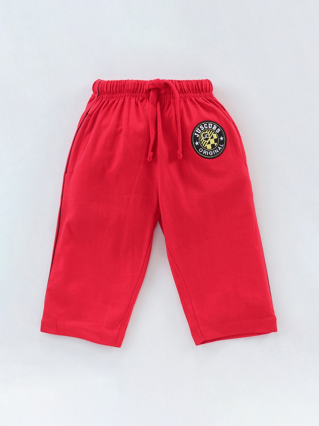 

JusCubs Boys Red Three-Fourth Pure Cotton Shorts