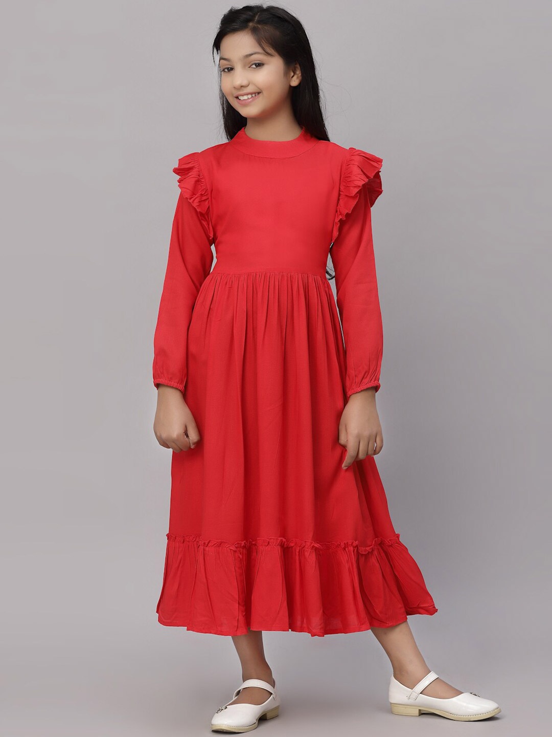 

NISHAB Red Midi Dress