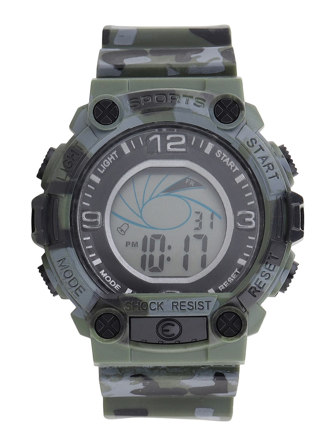 

Fantasy World Kids Grey Printed Dial & Multicoloured Straps Digital Multi Function Watch, Green
