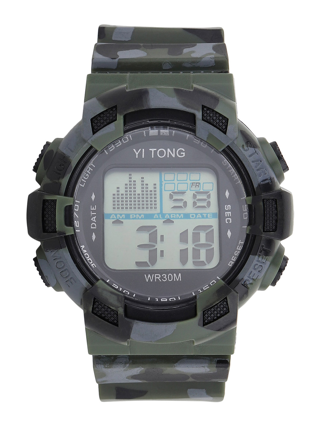 

Fantasy World Unisex Kids Grey Dial & Green Straps Digital Multi Function Watch FW-MLT-14-GR01-