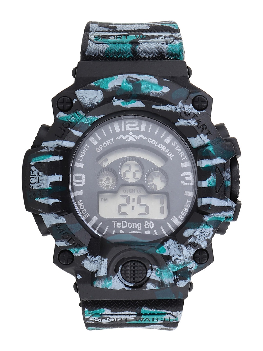 

Fantasy World Unisex Kids Grey Dial & Multicoloured Straps Digital Multi Function Watch FW-MLT-15-GR01, Green