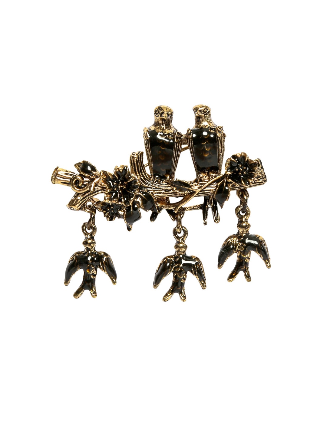 

Hashburys Unisex Gold-Toned Chain Brooch