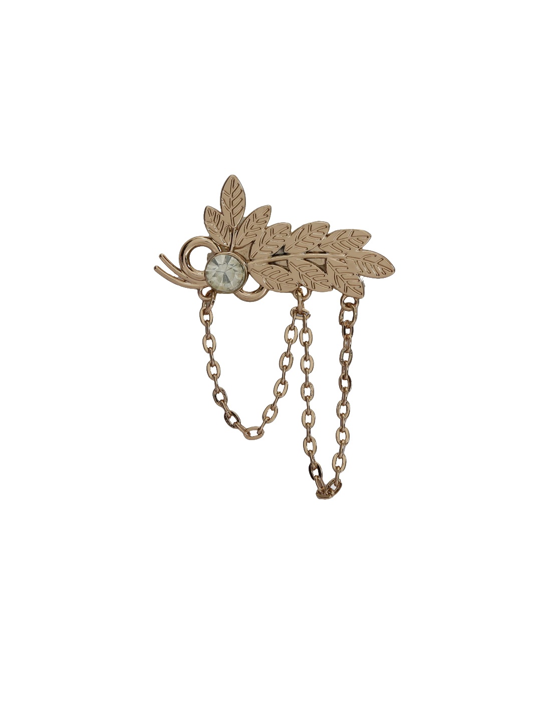 

Hashburys Unisex Gold-Toned Detailed Brooch