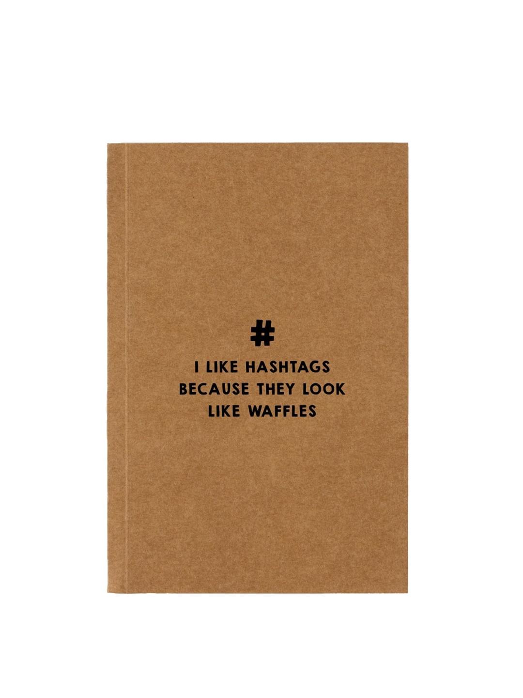 

The Art People Brown Printed Unruled Notebook