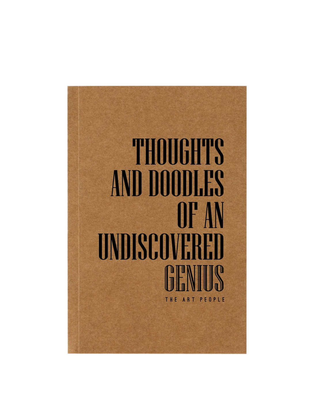 

The Art People Brown Typographic Printed Notebook