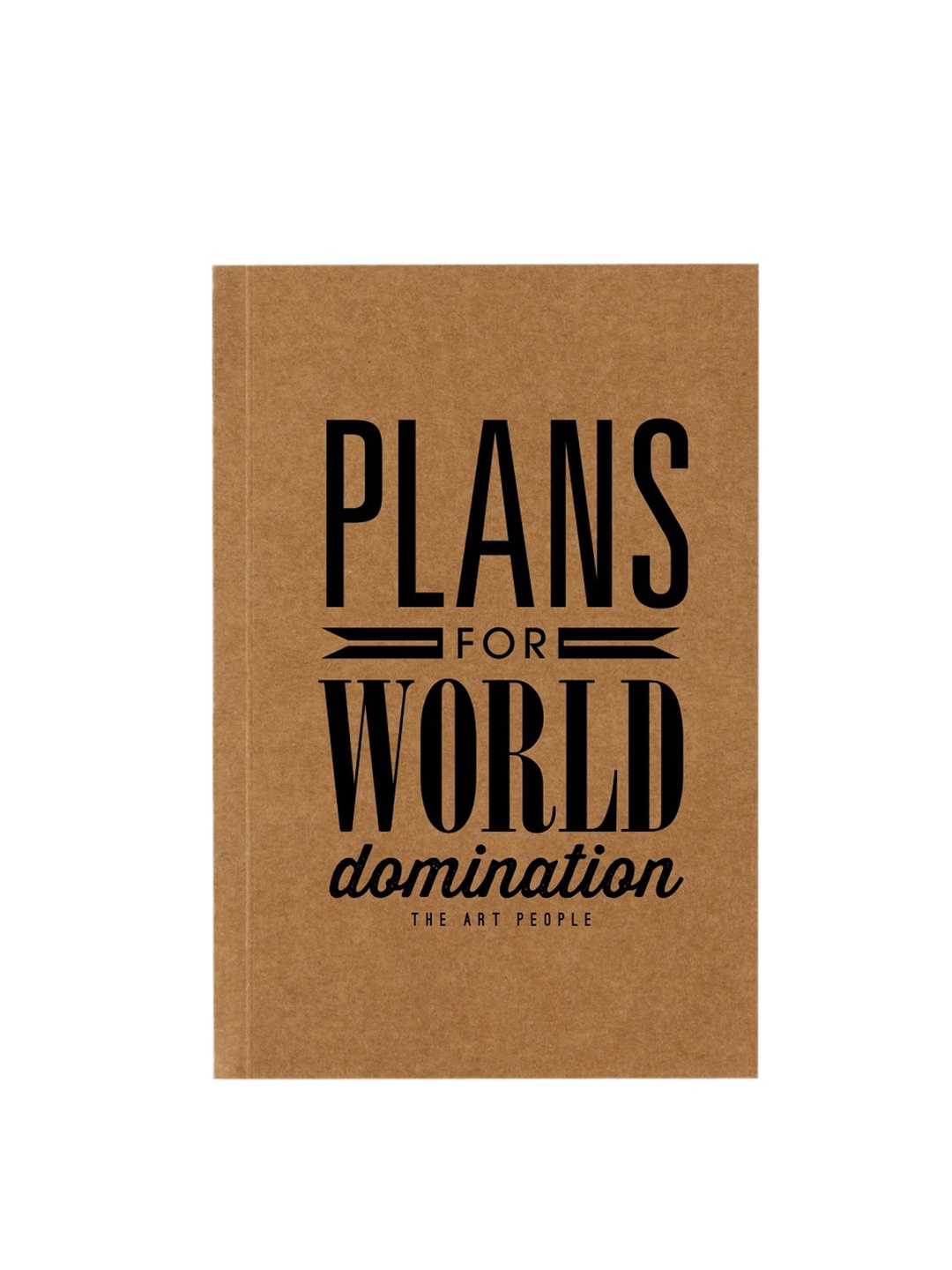 

The Art People Brown Printed Notebook