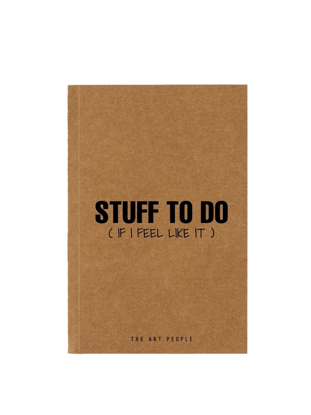 

The Art People Brown & Black Typographic Printed Notebook