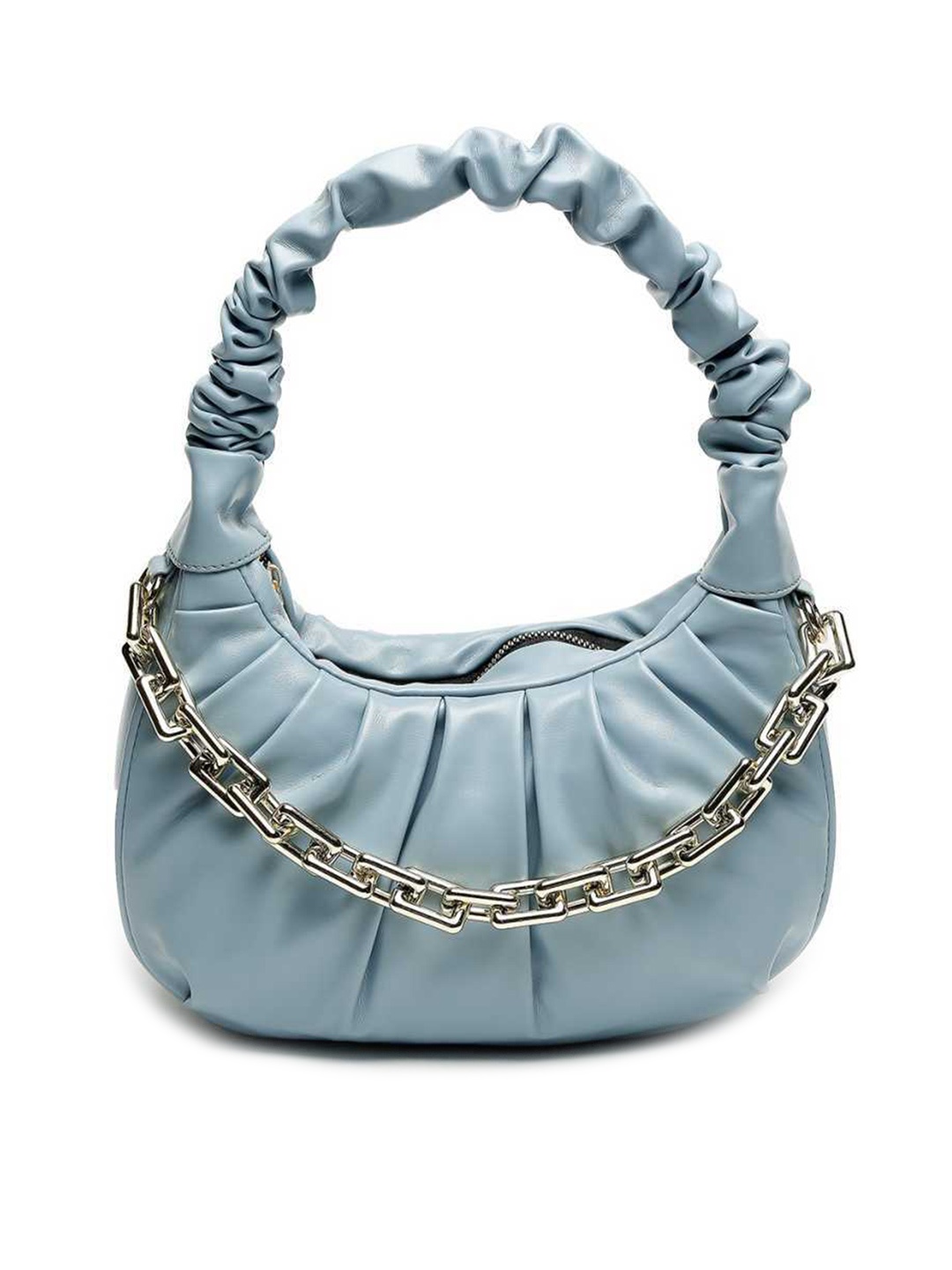 

Lychee bags Blue PU Shopper Handheld Bag