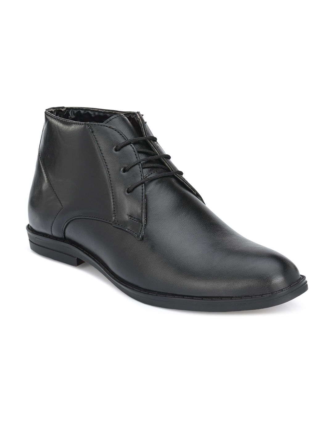 

mr wonker Men Black High-Top Derbys