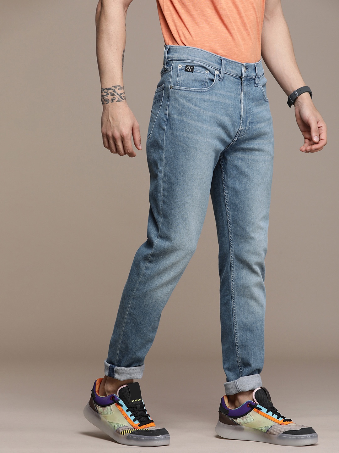 

Calvin Klein Jeans Men Blue Body Skinny Fit Light Fade Stretchable Jeans