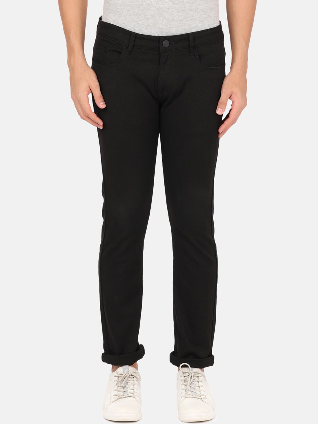 

Crocodile Men Black Slim Fit Stretchable Cotton Jeans