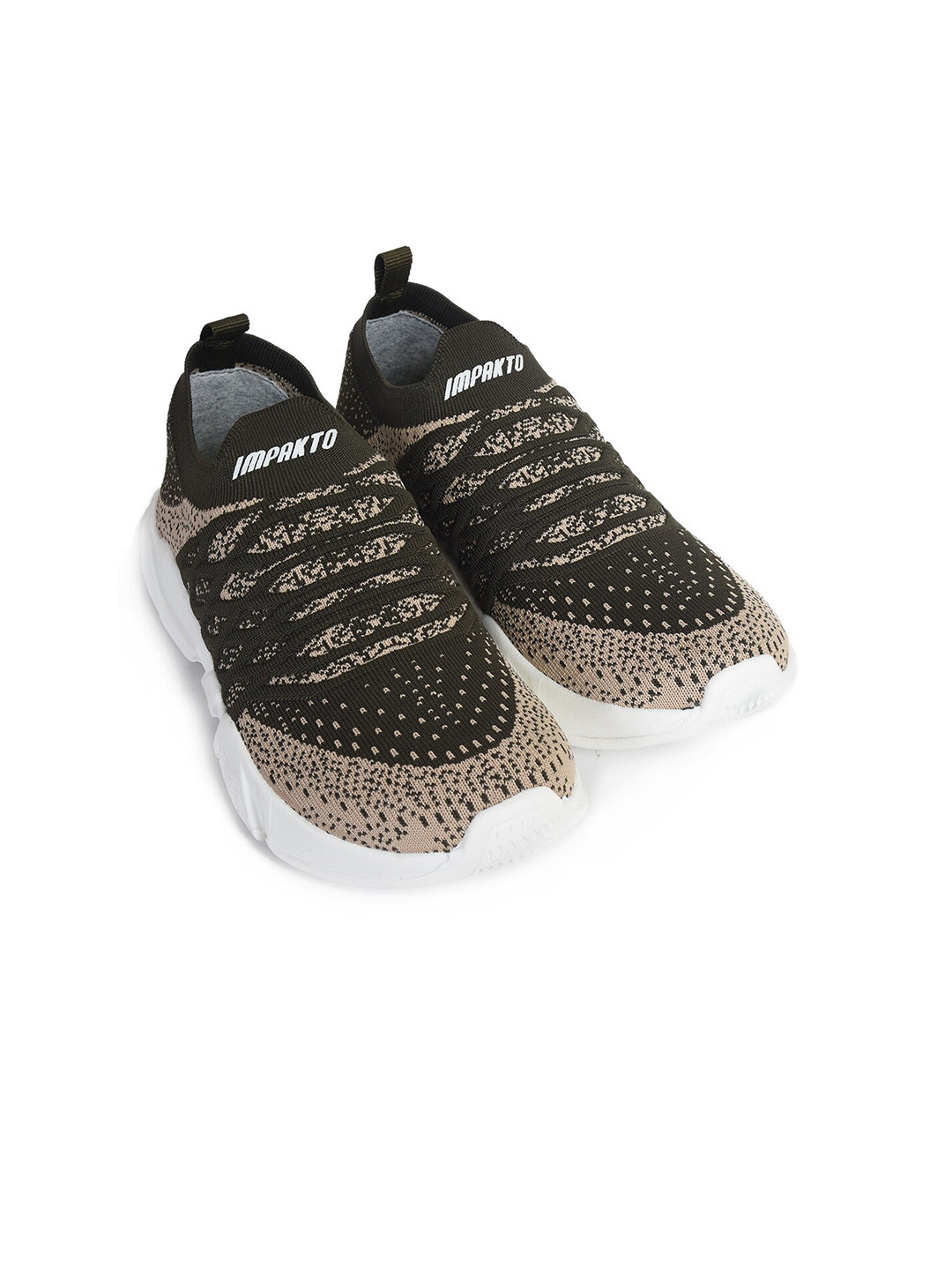 

IMPAKTO Men Brown Running Non-Marking Shoes