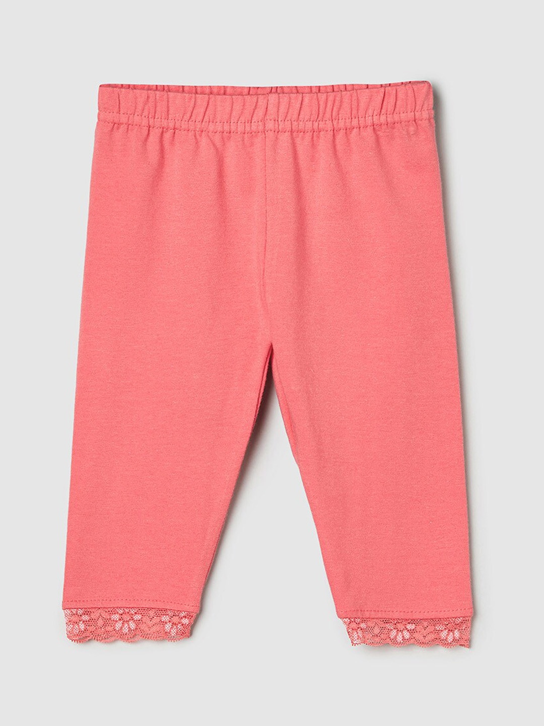 

max Girls Coral Solid Leggings