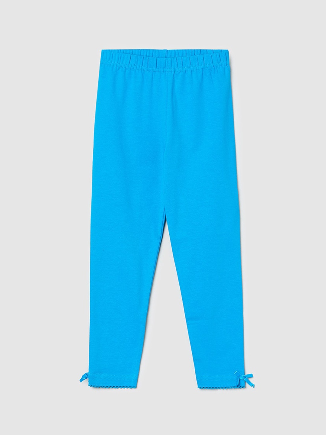 

max Girls Blue Solid Leggings